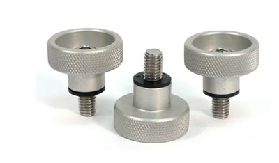 Flat Point Fully Threaded 303 Stainless Steel Thumb Screw Knurled Head Plain Finish 10-24 UNC Threads Made in US 5/8 Length